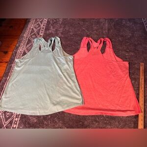 2 Avia athletic tank tops XXL mint green and heathered orange